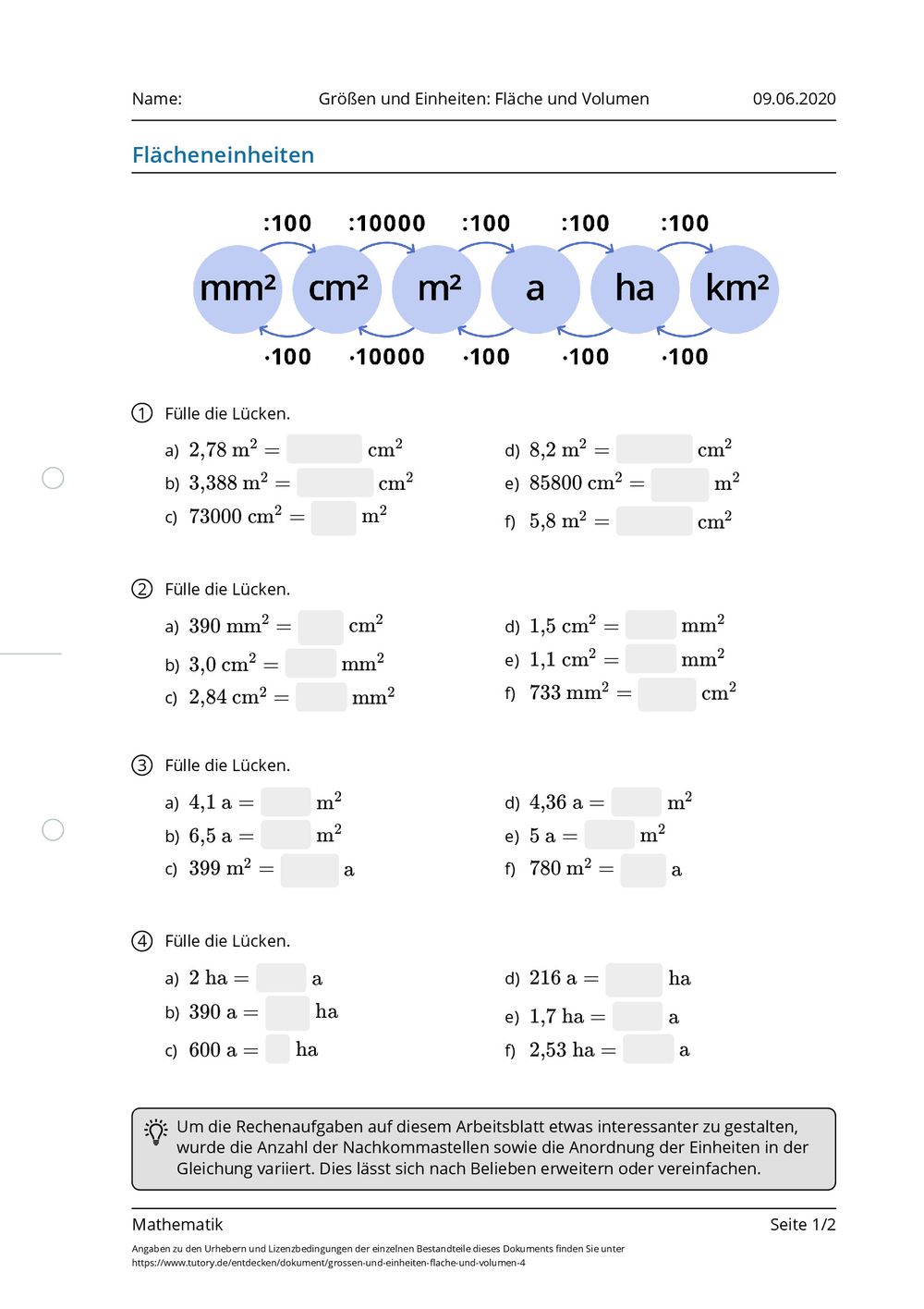 Arbeitsblatt Gr en Und Einheiten Fl che Und Volumen Mathematik sterben-jeder-antibiotika-quadratfu-in-meter-umrechnen-oxidieren