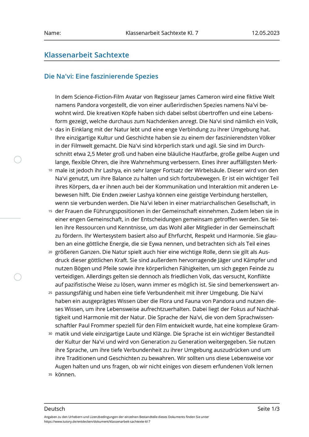 Sachtexte Zusammenfassen übungen Mit Lösung Pdf Arbeitsblatt - Klassenarbeit Sachtexte Kl. 7 - Deutsch - tutory.de