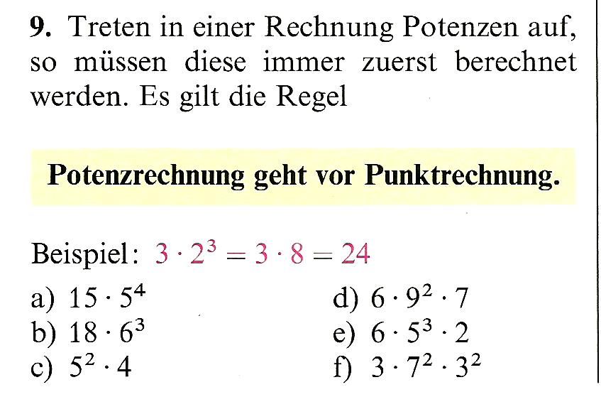 Potenzen Aufgaben Mit Lösungen 9. Klasse Pdf www.tutory.de