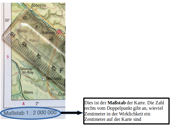 Arbeitsblatt - 03 Der Maßstab - Geographie - tutory.de